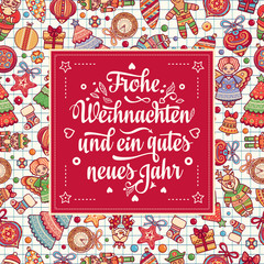 Frohe Weihnacht.  Xmas Congratulations in Germany