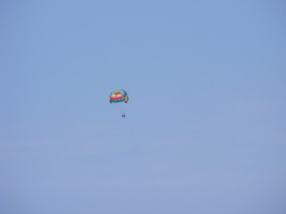 parachute in the sky