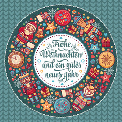 Frohe Weihnacht.  Xmas Congratulations in Germany