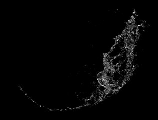 Obraz premium water Splash On black Background