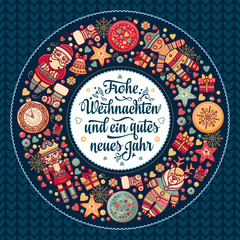 Frohe Weihnacht.  Xmas Congratulations in Germany