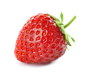 Fresh strawberry, isolated on white