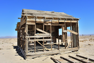 Ruined house in the desert