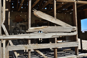 Ruined house in the desert