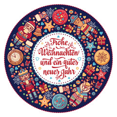 Frohe Weihnacht.  Xmas Congratulations in Germany