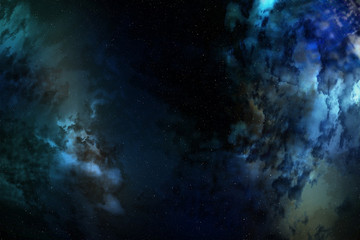 Obraz na płótnie Canvas Night sky with stars and nebula