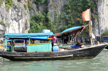 Fototapeta na wymiar Ha Long Bay Vietnam 