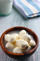 Mozzarella balls in brine
