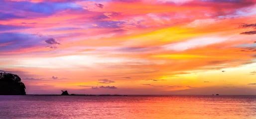 Foto auf Acrylglas Tropical Costa Rican sunset © Dusseauphoto