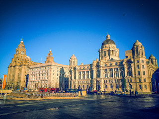 Fototapeta na wymiar Visiting Liverpool in England