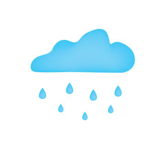 rain cloud icon- vector illustration
