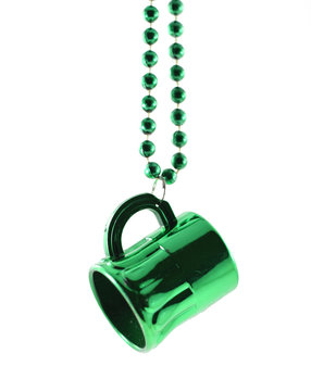 Mardi Gras plastic bead necklace