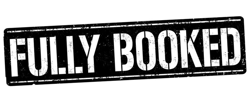 Fully Booked Sign Or Stamp