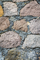 Historic Concepts and Ideas. Extreme Closeup of Rural Ancient Castle Stony or Concrete Wall Located in Braslav City, Belarus.