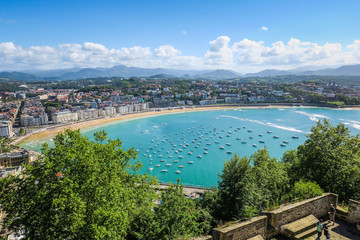 Fototapeta premium Visiting Saint Sebastien in Spain