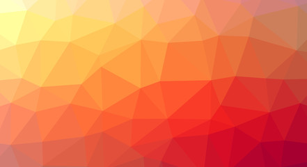 Abstract modern polygonal background based on geometric shapes of triangles of different sizes.