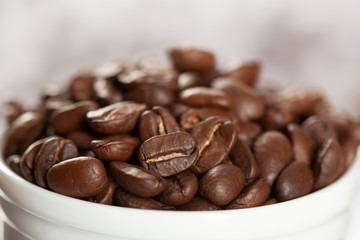 Heap of coffee beans