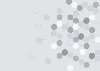 Vector Abstract background circle design. science futuristic energy technology. Hi-tech digital concept