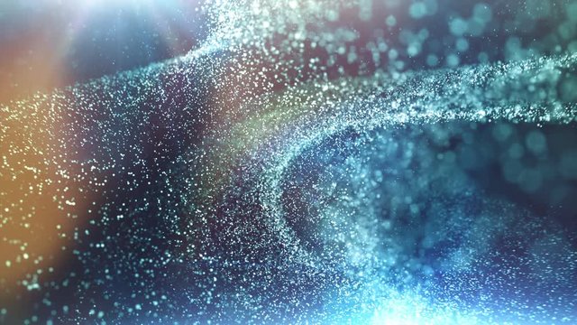 Seamless looping dimensional particle field, with dynamic lighting. 30 seconds long and loops. Check out our portfolio for similar backgrounds and much more!