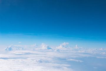 Naklejka na ściany i meble Aerial view of cloud and sky.