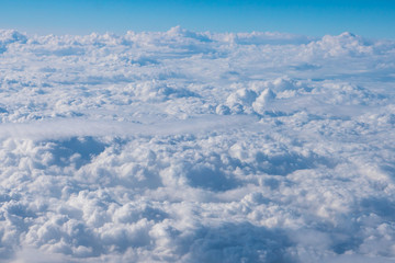 Aerial view of cloud and sky.