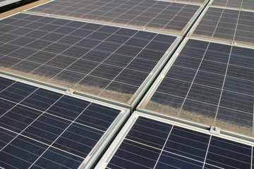 Dirty Dusty Photovoltaic Panels