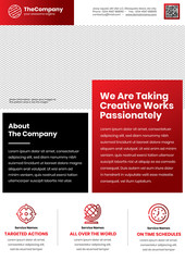 An amazing professional flyet template in A4 size with red color