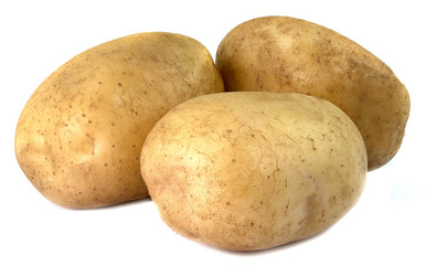 New potato isolated on white background