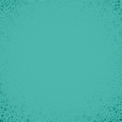 Teal Bubbles Circles on Teal Background