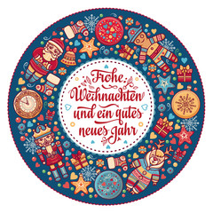 Frohe Weihnacht.  Xmas Congratulations in Germany