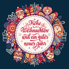 Frohe Weihnacht.  Xmas Congratulations in Germany