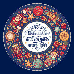 Frohe Weihnacht.  Xmas Congratulations in Germany
