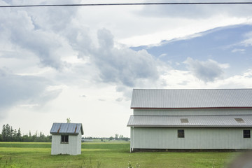 Farm on a rural road in Prince Edward Island, PEI, Canada
