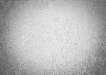 Gray retro concrete grunge wall background with details