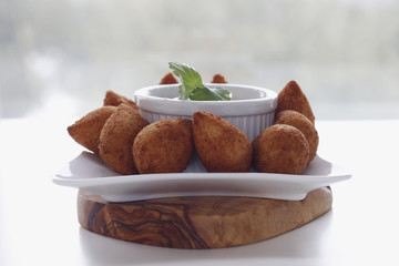 Coxinha de Galinha - Brazilian deep fried chicken snack
