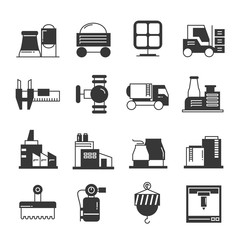 industry icons, energy icons