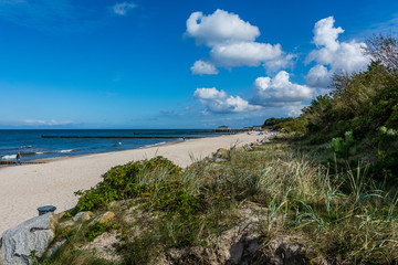 Plaża nad Morzem Bałtyckim. Ustronie Morskie