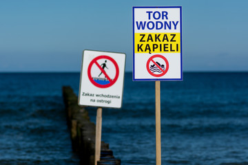 Morze Bałtyckie. Zakaz kąpieli