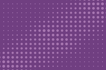 Abstract monochrome halftone pattern. Comic background. Dotted backdrop with circles, dots, point. Purple, lilac color