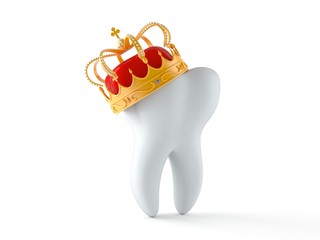 Tooth with crown