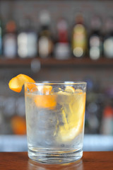 Cocktail orange in a glass