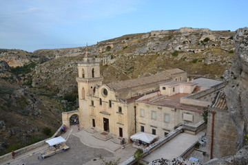 Fototapeta na wymiar Matera - chiesa di San Pietro Caveoso