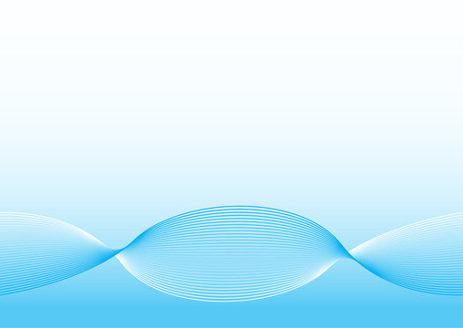 The blue wave vector Abstract background
