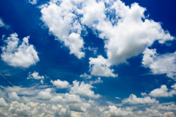 blue sky with cloud