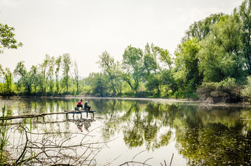Summer day on the lake