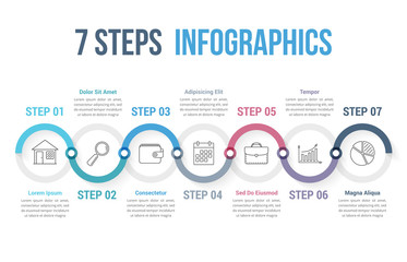 7 Steps Infographics