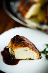 appetizing sweet cottage cheese casserole