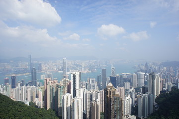 Fototapeta na wymiar Clouds over Hong Kong