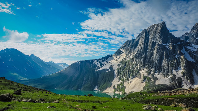 Fototapeta Beautiful mountain landscape of Sonamarg, Jammu and Kashmir state, India