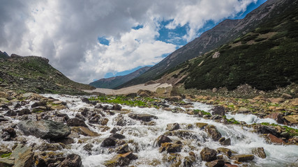 Beautiful mountain landscape of Sonamarg, Jammu and Kashmir state, India